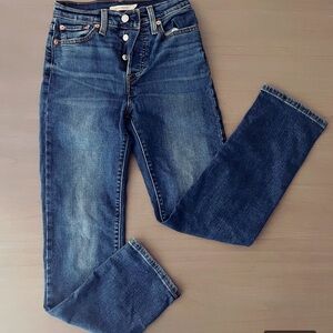 Levi's Dark Blue Straight Leg Jeans